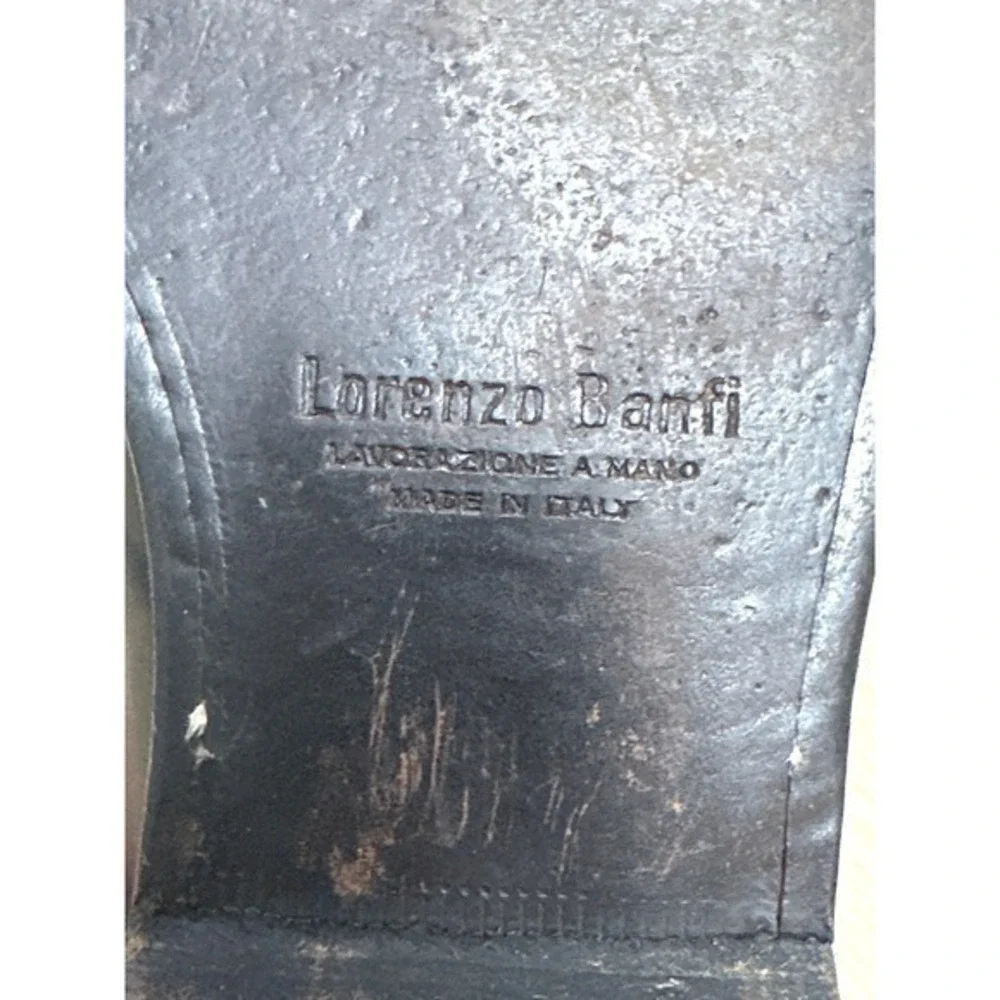 Lorenzo Banfi Black Italian Leather Loafers Mens 11 Quiet Luxury Old Money
